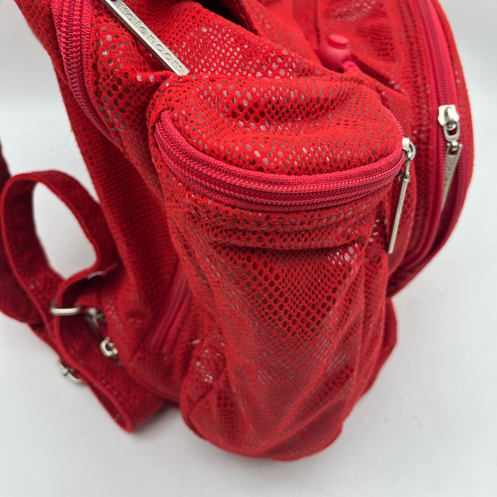 Kalencom Of New Orleans Red Multi Purpose Backpac… - image 4